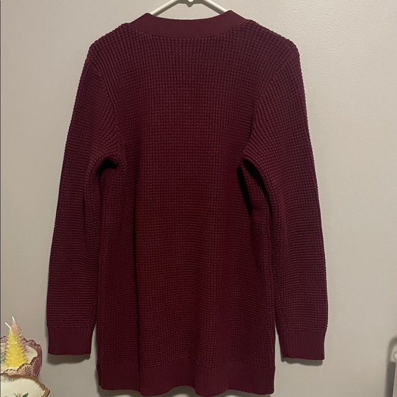 Duluth Trading Co Burgundy Knit Cardigan - Picture 4 of 4